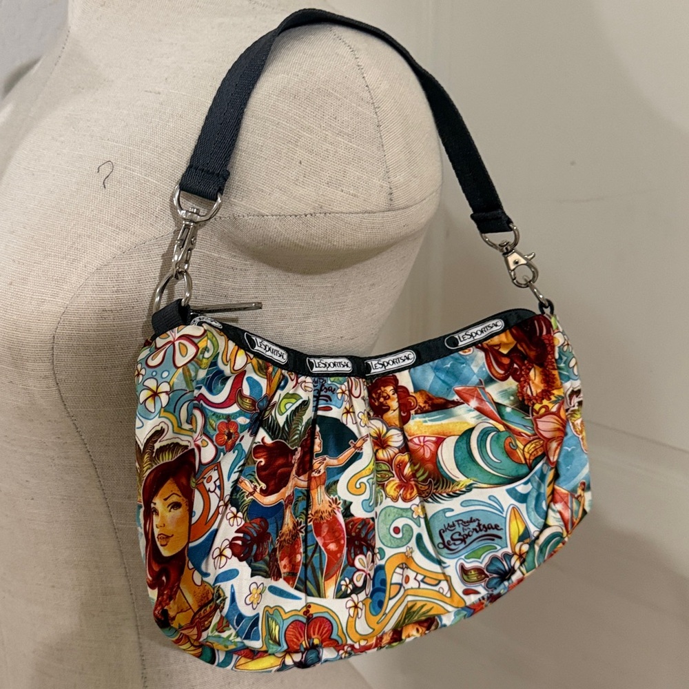 Kat Reeder LeSportsac Hawaii mermaid shoulder purse